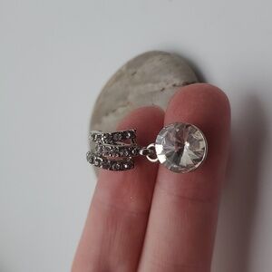 European blessing crystal‎ ice necklace pendant